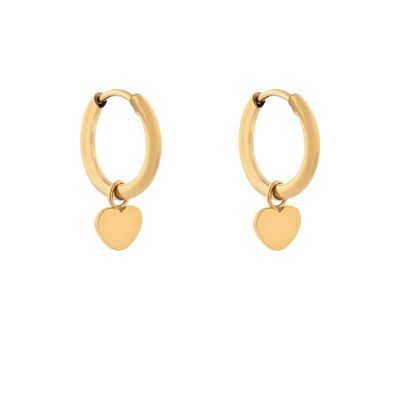 PENDIENTES CORAZÓN MINIMALISTA - ORO