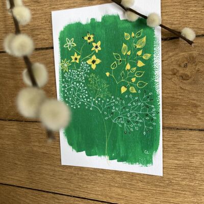 Postcard - Green scoop