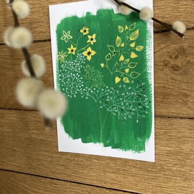 Cartolina - Paletta verde
