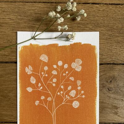 Carte postale - Primeur orange