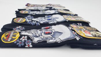 Chaussettes Japonaises Tabi en Coton et Motif Crâne Tête de mort Taille Fr 40 - 45 8