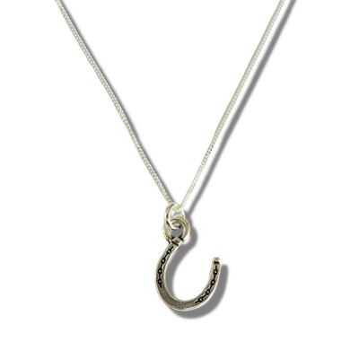 Hufeisen-Silber-Halskette
