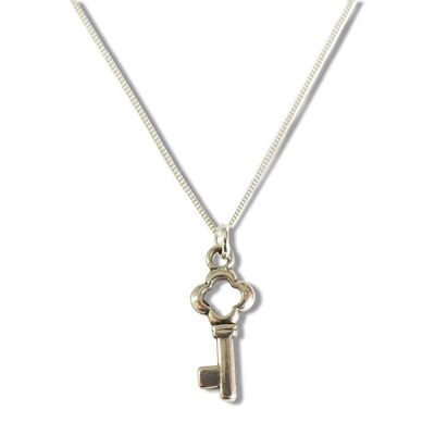 Collier Argent Clé