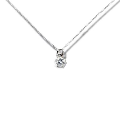 Collier Argent Zircon Cubique