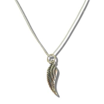 Collier Argent Plume d'Ange 1