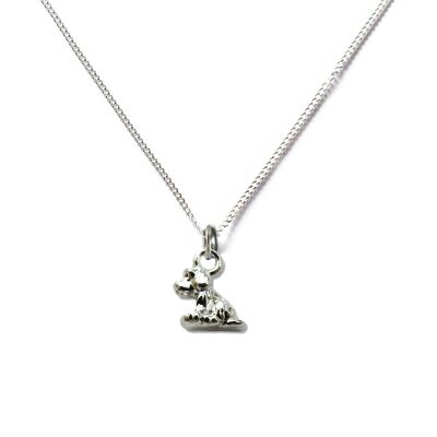 Collier Argent Petit Chien