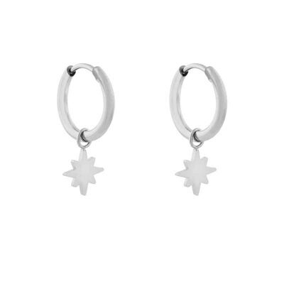 PENDIENTES MINIMALISTA NORTHSTAR PEQUEÑO - PLATA