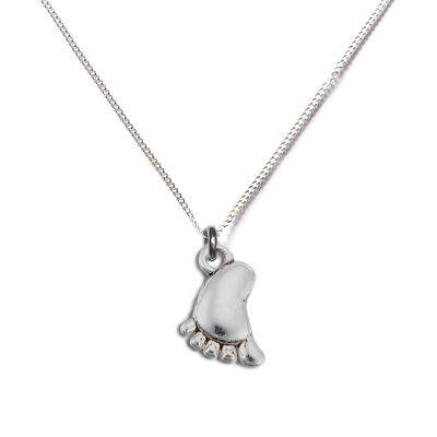 Collier Argent Pied de Bébé