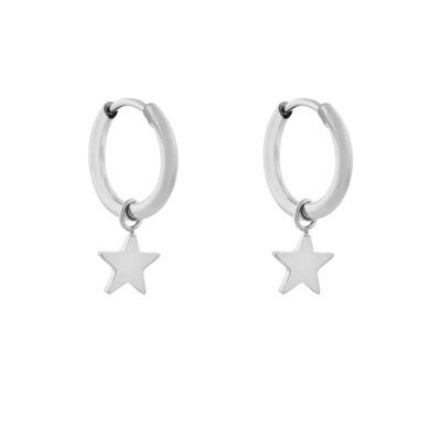 ORECCHINI MINIMALISTA STELLA PICCOLA - ARGENTO