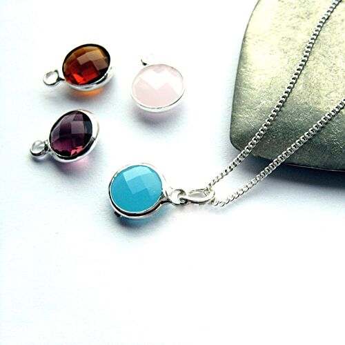 Birthstone Necklace - Birthday Gift - Bridesmaids Gift