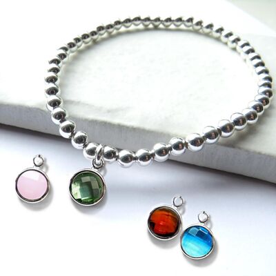 Bracelet de perles de naissance - Cadeau d'anniversaire - Cadeau de remerciement de demoiselles d'honneur