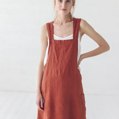 Japanese Style Pinafore Apron in Various Colors