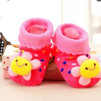 Baby Pink Flower Baby Socks