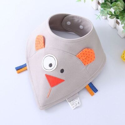 Mousy Cotton Baby Bib