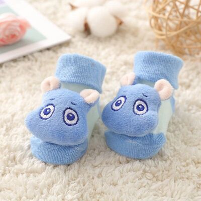 Hippo Baby Rattle Socks