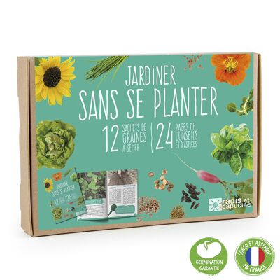 Caja de semillas "Jardinería sin plantar" 12 variedades