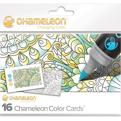 CHAMELEON PENS COLORING CARDS - FLORAL DESIGNS THEME
