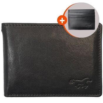 Portefeuille pour hommes Safekeepers - Cuir compact - Noir 3
