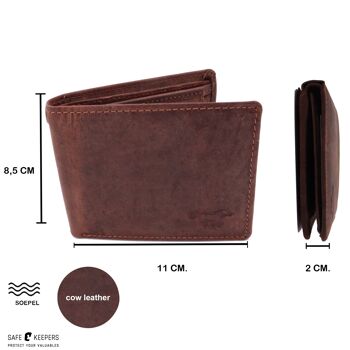 Portefeuille homme - Compact - portefeuille homme - RFID - Cuir 4