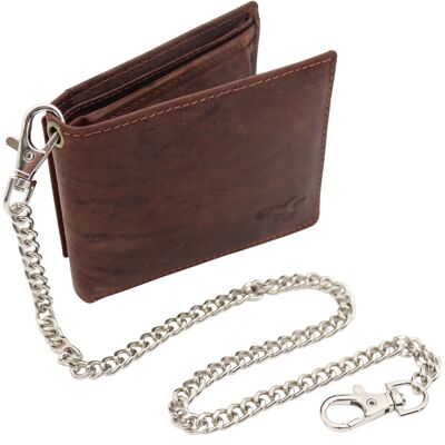 Wallet Men with chain - Large wallet extended - Chain Wallet - Biker Wallet - Men's wallet