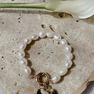 Bracelet White Pearl