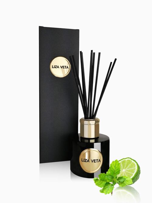 Bergamot & Patchouli Reed Diffuser - Black Gloss