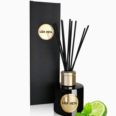 Bergamot & Patchouli Reed Diffuser - Black Gloss