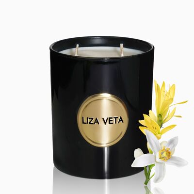 Neroli & Ylang-Ylang Scented Candle - Black Gloss
