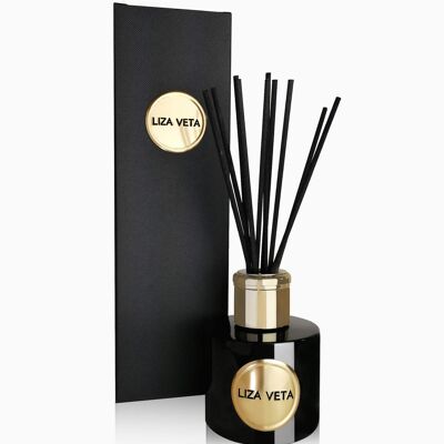 Diffusore a canna di eucalipto e citronella - nero lucido