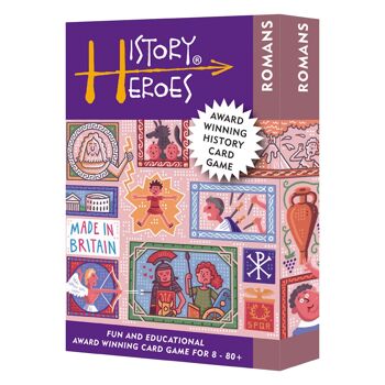 Jeu de cartes familial ROMANS primé par History Heroes 1