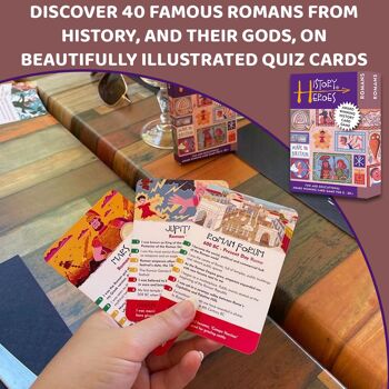 Jeu de cartes familial ROMANS primé par History Heroes 2