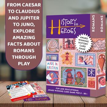 Jeu de cartes familial ROMANS primé par History Heroes 3