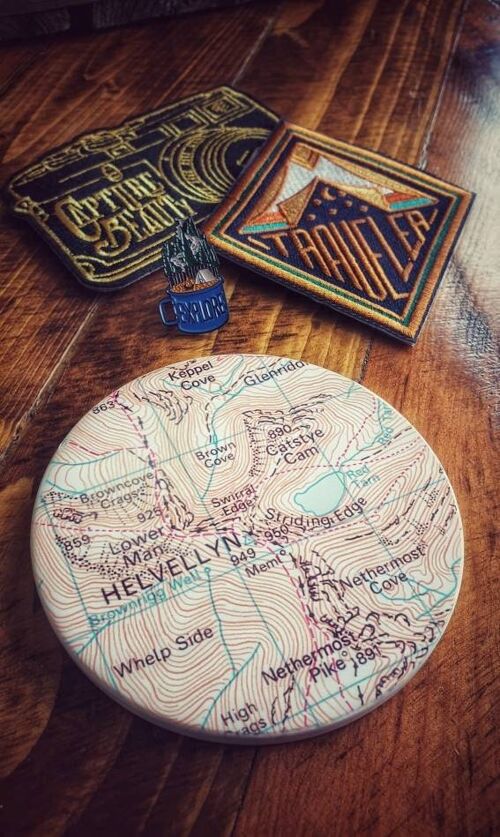 Ceramic Map Coaster, Personalised Location Coaster, Bespoke Drinks Coaster, Anniversary Gift,First Home Gift, Worldwide Locations Available