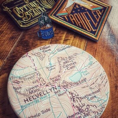 Ceramic Map Coaster, Personalised Location Coaster, Bespoke Drinks Coaster, Anniversary Gift,First Home Gift, Worldwide Locations Available