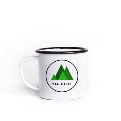 Wainwrights 214 Club Merchandise, Lake District Enamel Mug. Hiking Adventure Gifts, Lake District T-shirt Gift.