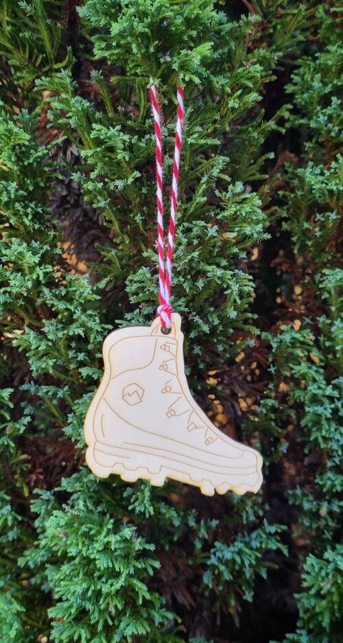 Hiking Boot Hanging Decoration, Walking Boot Hanging Ornament, Lake District Gift, Adventure Gift.