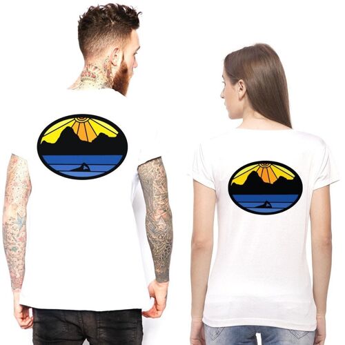 Unisex Wild Swimming Graphic Tee. Open Water Swimming Tshirt.