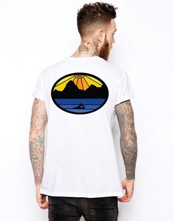 T-shirt graphique de natation sauvage unisexe. T-shirt de natation en eau libre. 3