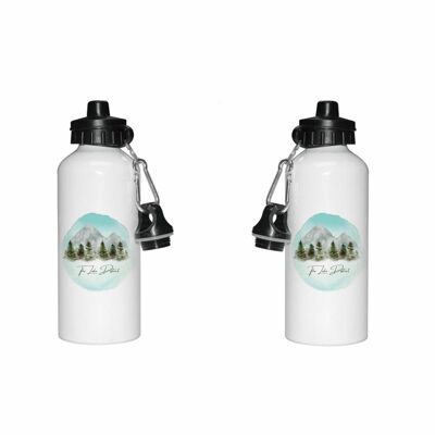 Lake District Aluminium-Wasserflasche. Benutzerdefinierte Metall-Sportflasche. Lake District-Geschenk. Bergabenteuer Flasche. Wandergeschenk.