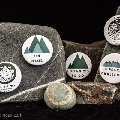 Mountain Achievement Badge. Climbing,mountains,personalised,gift,keepsake,scouts,collect,unisex,rucksack,outdoors, fathers day