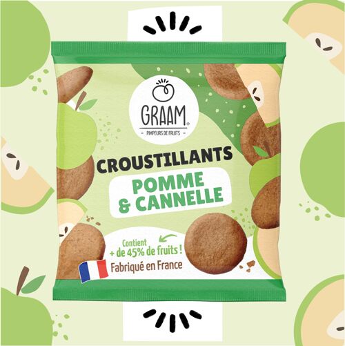 Croustillants pomme & cannelle 25g - GRAAM