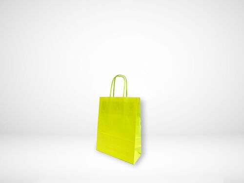 A5 Colour Paper bags Twisted paper Handles  - 18x8x24