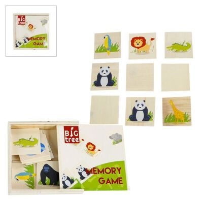 Mémoire en bois, 16 pièces, Jouets en bois