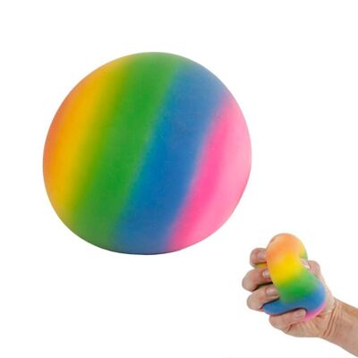 Fidget Rainbow Squeezeball, 9 cm, Juguetes antiestrés