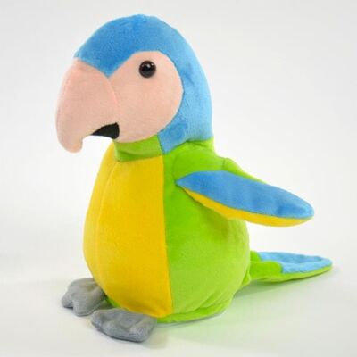 Perroquet parlant, vert, jouet duddly parlant, perroquet