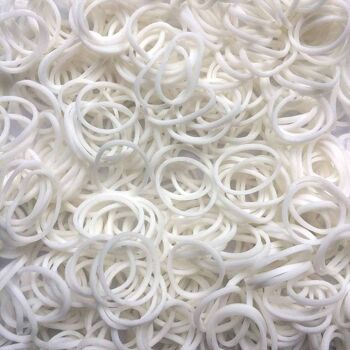 Élastiques Rainbow Loom® Blanc, Bandes Loom 2