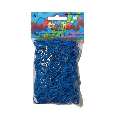 Elásticos Rainbow Loom® Ocean Blue, bandas de telar