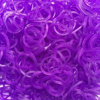 Rainbow Loom® Elastics Purple Jelly, Bandes Loom 2