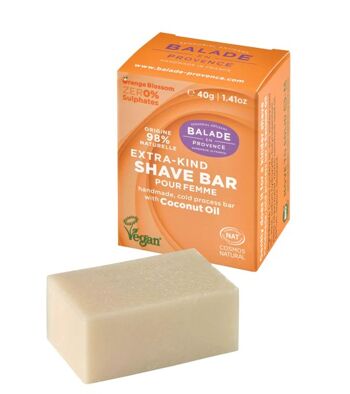 Shaving bar for women - orange blossom fragrance 40G 2