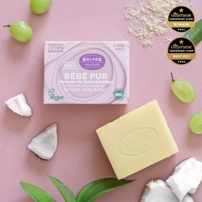 Savon bébé pur (bébé et maman)- sans parfum - 80g